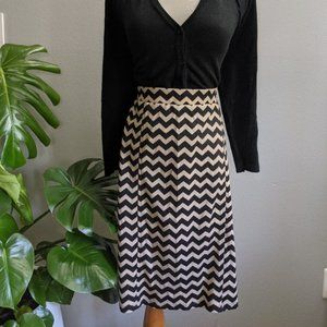 Modcloth Style Essential Skirt in Chevron